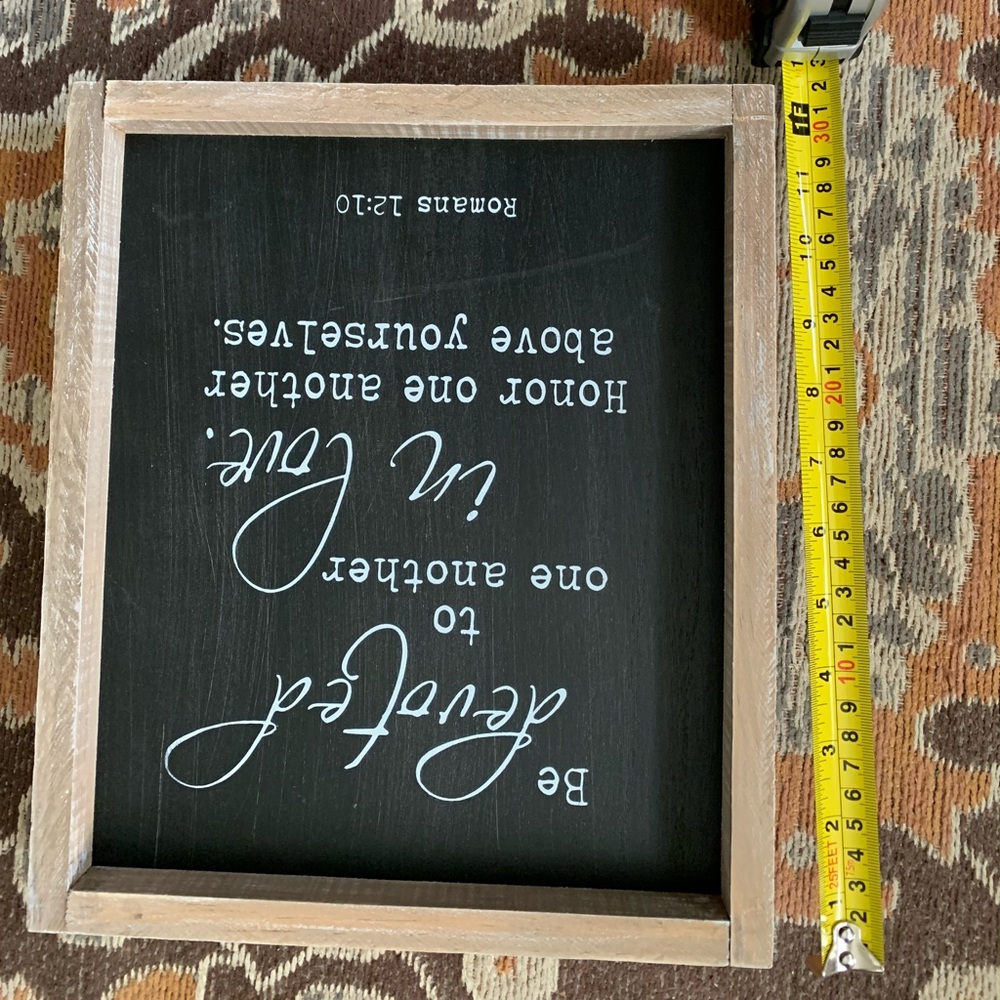 Farmhouse Scripture Sign - Picture 5 of 6